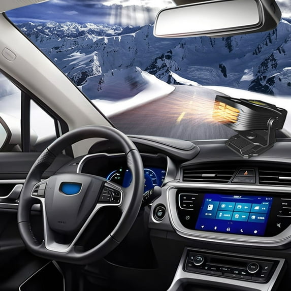 12v Car Heater Fan,Portable Fast Heating Auto Car Heater Defroster Windshield Defogger,Automobile Windscreen Heater,Car Heaters That Plug Into Cigarette Lighter 2 in 1,Car Defrost Defogger