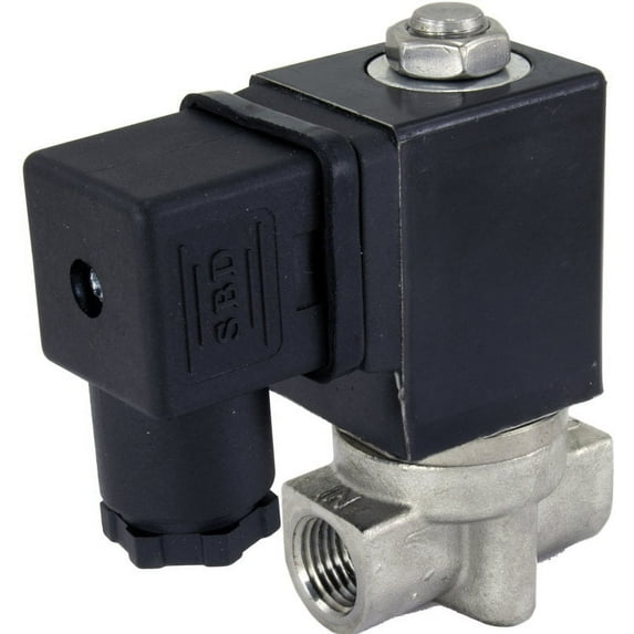 12v DC 4mm 1/4" NPT Normally Open Stainless Steel Viton 2-Way Solenoid Valve