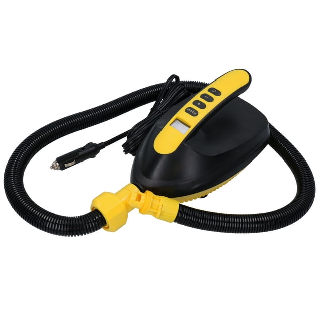 Inflatable Boat Inflator 12v Electric Pump Automatic 16 PSI Air Inflator Paddle Board Inflatable ...