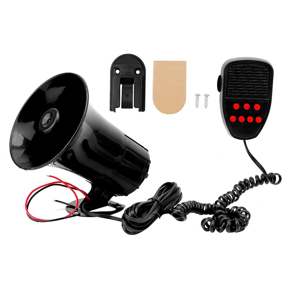 12v Motorcycle Horn Seven Tone Alarm Horn Siren Speaker For Car Truck