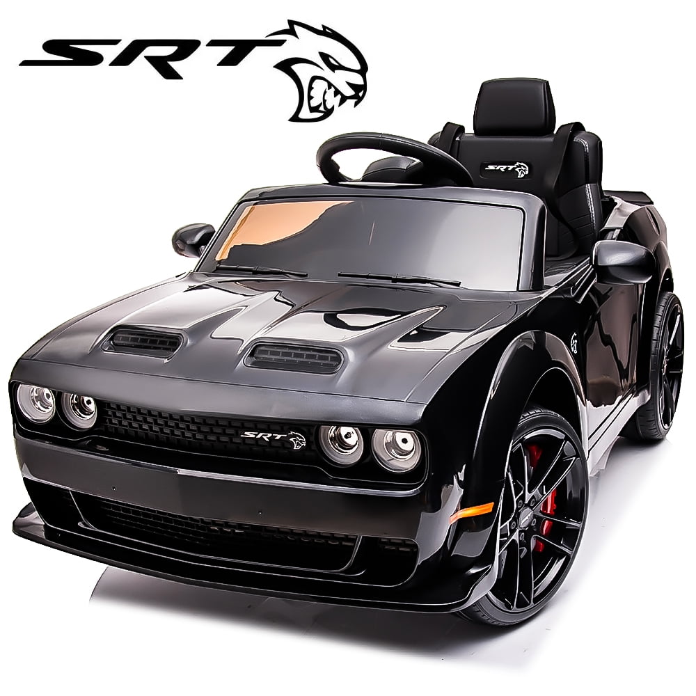 12V Licensed Dodge Challenger Ride-On Car for 3-5 yrs, Remote Control ...