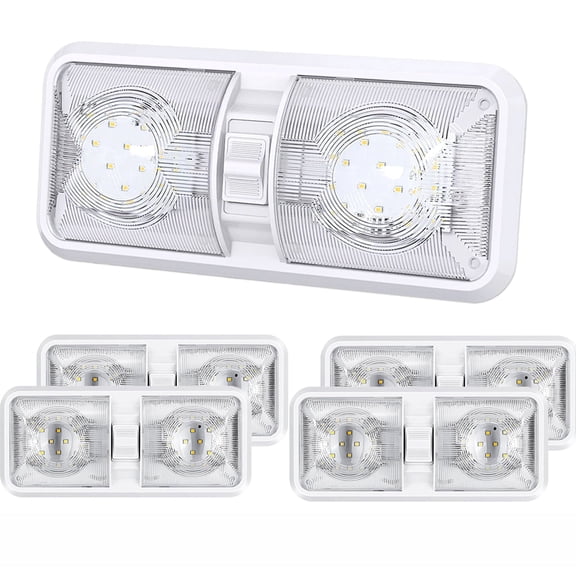 RV Lights Interior 12V Led Lights 600LM,8W for RV/Camper/Trailer/Boat/Car (Natural White,4000K-4500K,5pack)
