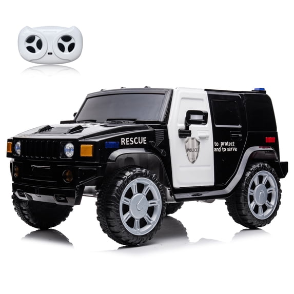 12v7a 30w*2 Four-wheel drive leather seat one button start,forward and backward, high and low speed, music, front light, power display, two doors can open, 2.4G R/C, seat belt four wheel absorber