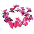 thumbnail image 1 of 12x 3D Butterfly Wall Sticker Fridge Magnet Room Decor Decal Applique Red, 1 of 4