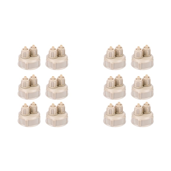 12x Aquarium CO2 System Generator Bottle Cap Fish Tank Plant Air Diffuser Generator Tool Carbon Dioxide Reactor