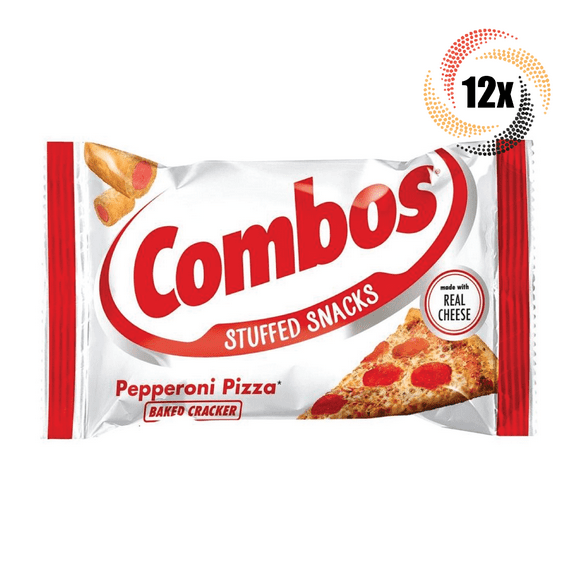 12x Bags Combos Baked Snack Pepperoni Pizza Stuffed Crackers 1.7oz Fast Shipping