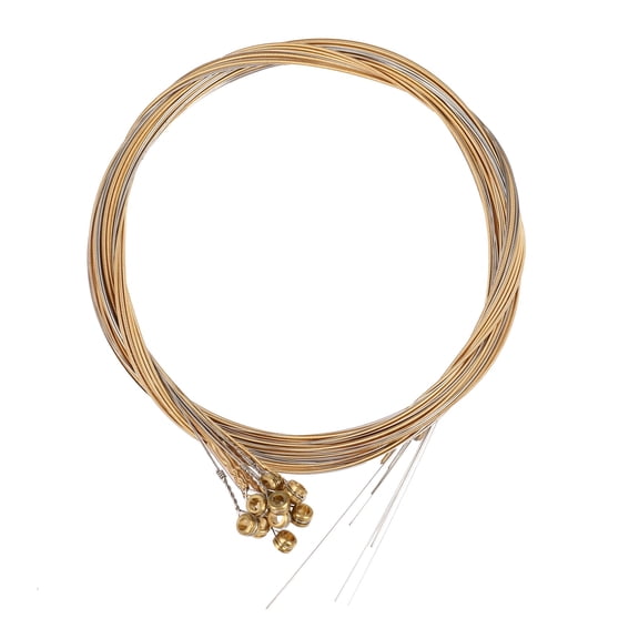 12x Guitar Strings-Silver & yellow