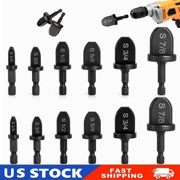 12x HVAC Repair Kit, Air Conditioner Tube Expander Swaging Tool with Drill Bits