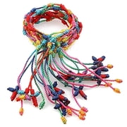 12x Kabbalah Good Luck Tibet Bracelets 7 Knot String for Boyfriend Girlfriend