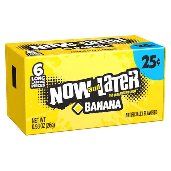 12x Packs Now And Later Banana Candy ( 6 Pieces Per Pack ) Fast Free Shipping!