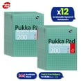 thumbnail image 1 of 12x Pukka Pad A4 Metallic Squared & Lined Notebooks 200 Pages 80GSM Wirebound, 1 of 8
