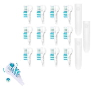 12x Sensitive Replacement Toothbrush Heads Refill Compatible with Oral-B Cross Action Power 3733 4732, Clean Rotating Powerhead and Crisscross Bristles