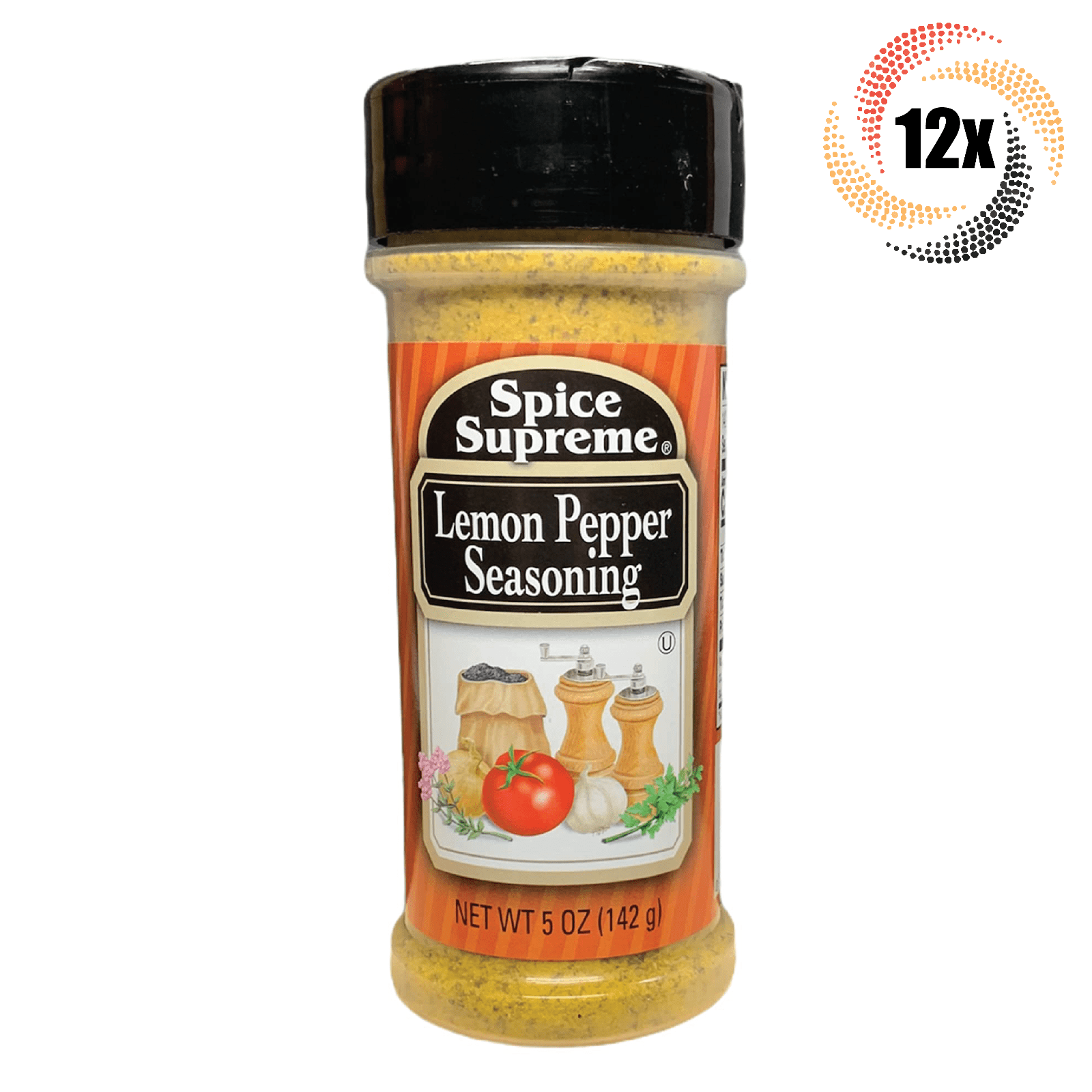 12x Shakers Spice Supreme Lemon Pepper Flavor Seasoning | 5oz | Fast Shipping