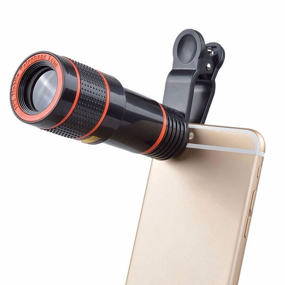 12x Zoom Telephoto Lens Clip On for Mobile Cell Phone Camera