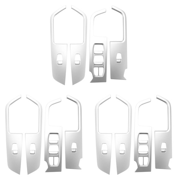 12x for  Ix25  Chrome Inner Door Armrest Window Switch Cover Decoration Control Panel 2015-2019