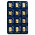 thumbnail image 1 of 12x1 gram Gold Bar PAMP Suisse Multigram+12 (In Assay), 1 of 4