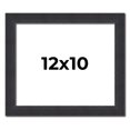 thumbnail image 1 of 12x10 Frame Black Real Wood Picture Frame Width 1.25 Inches | Interior Frame Depth 0.5 Inches |, 1 of 8