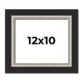 thumbnail image 1 of 12x10 Frame Black Real Wood Picture Frame Width 2.25 Inches | Interior Frame Depth 0.5 Inches |, 1 of 8