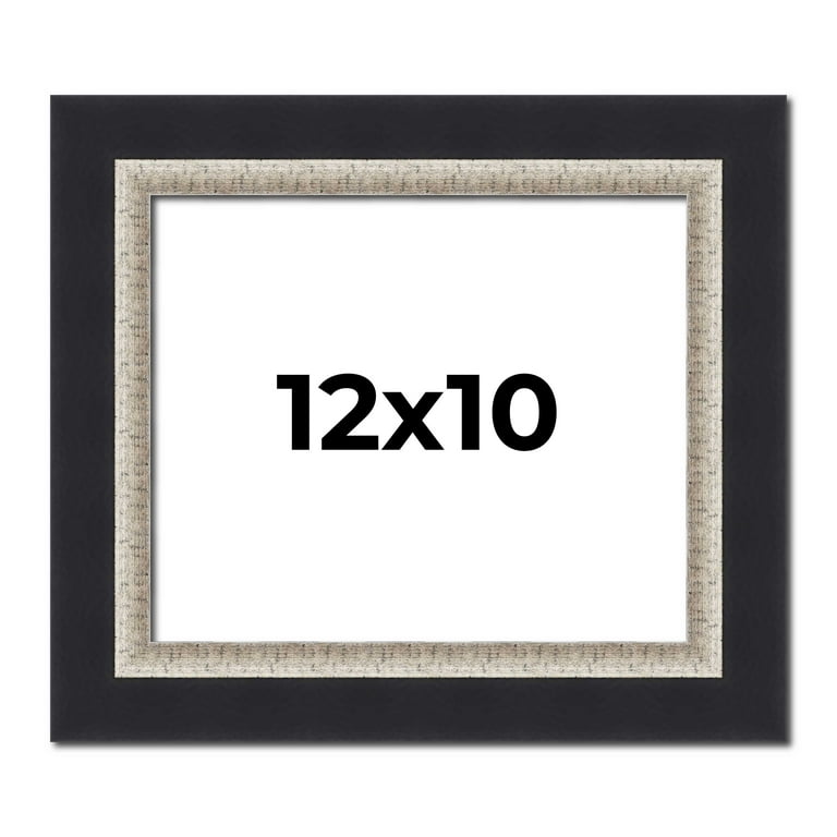 12x10 Frame Black Real Wood Picture Frame Width Inches