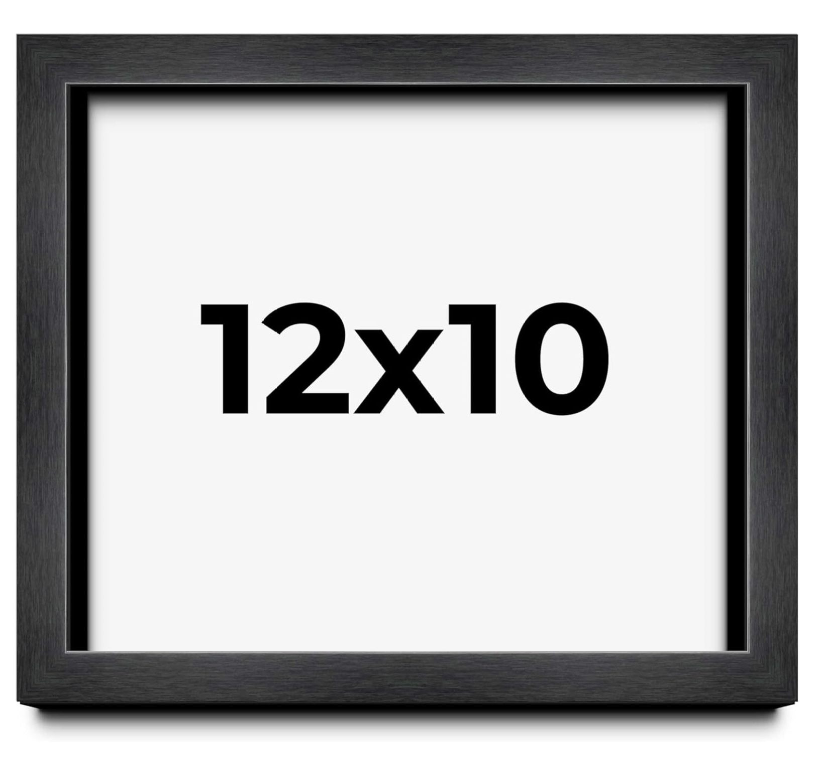 12x10 Frame Charcoal Black Wood Texture Picture Frame Solid Wood 0.