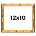 thumbnail image 1 of 12x10 Frame Gold Bamboo Solid Wood Picture Frame | 1 Inch Moulding Width | Interior Frame Depth, 1 of 8
