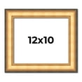 thumbnail image 1 of 12x10 Frame Gold Plein Aire Solid Wood Picture Frame Width 2 Inches | Interior Frame Depth 0.5, 1 of 8