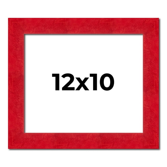 12x10 Frame Red Burl Solid Wood Picture Frame Width 1.75 Inches | Interior Frame Depth 0.5 Inches |