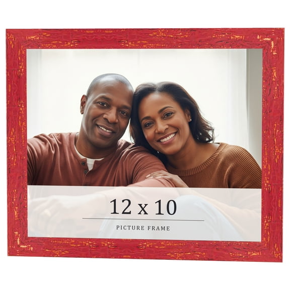 12x10 Frame Red Solid Wood Picture Frame Width 1.125 Inches | Interior Frame Depth 0.5 Inches |