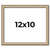 12x10 Frame Silver Real Wood Picture Frame Width 0.75 Inches | Interior Frame Depth 0.5 Inches |