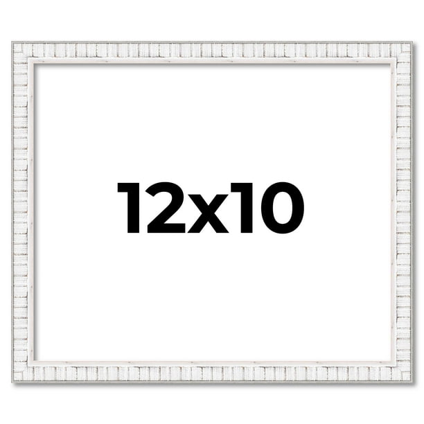 12x10 Frame White Real Wood Picture Frame Width inches