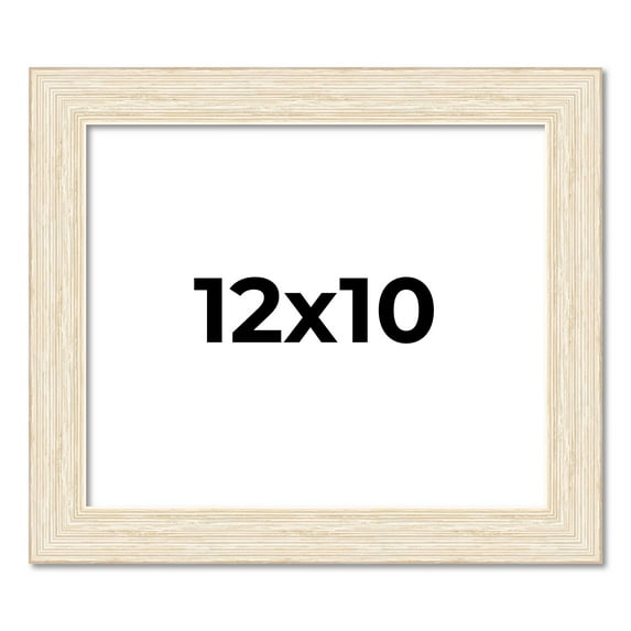 12x10 Frame White Real Wood Picture Frame Width 1.5 inches | Interior Frame Depth 0.5 inches | Barn