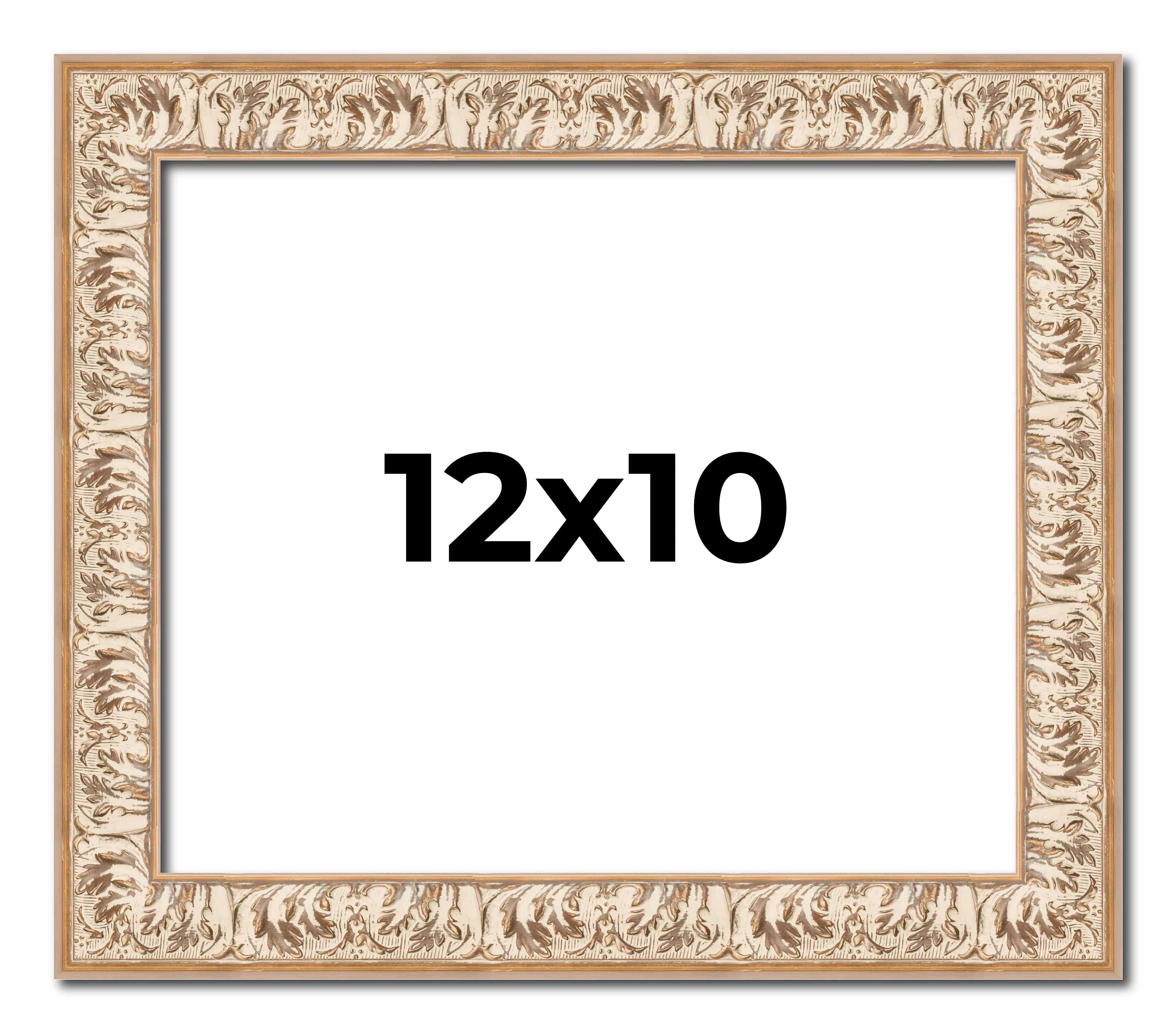 12x10 Frame White Real Wood Picture Frame Width inches