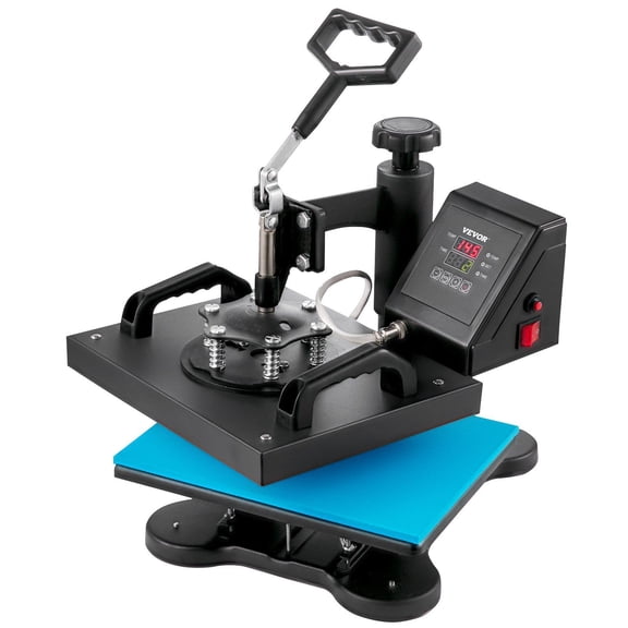 12x10 Inch Heat Press for T-Shirts, 30x23cm Sublimation Printing Machine, Professional Heat Transfer Press for DIY Apparel Design