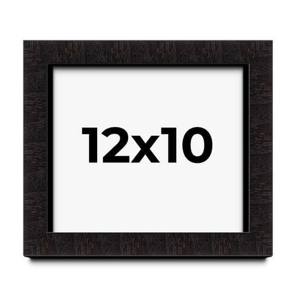 12x10 Shadow Box Black Solid Wood Display Picture Frame | 1 Inch Rabbet Depth | | 1.375 Inch