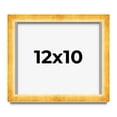 thumbnail image 1 of 12x10 Shadow Box Frame Gold | 1.625 Inches Deep Real Wood Traditional Shadowbox Display Frame | UV, 1 of 5