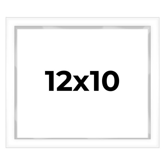 12x10 White Shadowbox Frame - Interior Size 12x10 by 1 Inches - Made to Display Items Up To 1 Inches Deep