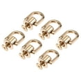thumbnail image 1 of 12x10mm Button Studs with D Ring Zinc Alloy Electroplating Light Gold 6 Pack, 1 of 4