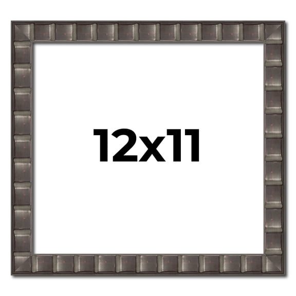12x11 Frame Black Brown Chestnut Mosaic Solid Wood Picture Frame | 1.125 Inch Moulding Width |