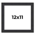 thumbnail image 1 of 12x11 Frame Black Real Wood Picture Frame Width 1.25 Inches | Interior Frame Depth 0.5 Inches |, 1 of 8