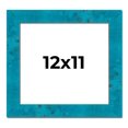 thumbnail image 1 of 12x11 Frame Blue Teal Burl Wood Picture Frame | 1.75 Inch Moulding Width | Interior Frame Depth 0.5, 1 of 8