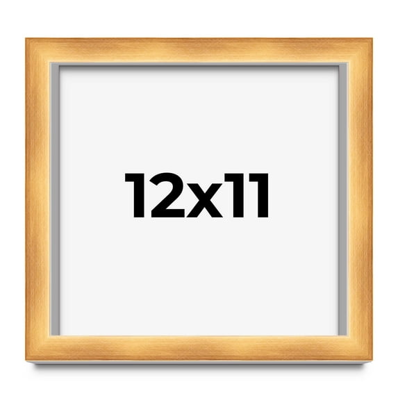 12x11 Shadow Box Bronze Cross-Brushed Display Frame | 1.625 Inches Deep Solid Wood | UV Resistant