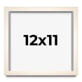 thumbnail image 1 of 12x11 Shadow Box Cream of Wheat White Washed Display Frame | 0.875 Inches Deep Solid Wood Shadowbox, 1 of 8