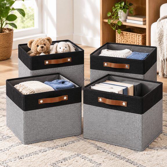 12x12 Cube Storb Set Of 4 - Fabric Cubes
