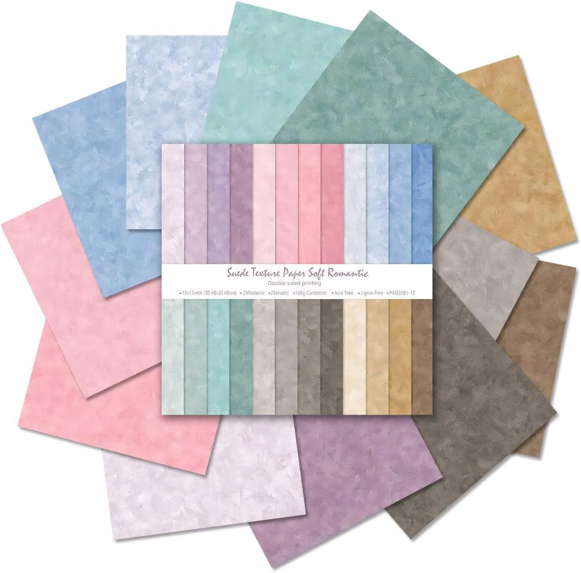 Patterned Backing Paper 12x12 Double Sided Patterned Paper for Handmade Cards, Texture ...