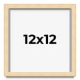 thumbnail image 1 of 12x12 Frame Beige Real Wood Picture Frame Width 0.75 inches | Interior Frame Depth 0.5 inches |, 1 of 8