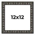 thumbnail image 1 of 12x12 Frame Black-Brown Medieval Solid Wood Picture Frame | 1.5 Inch Moulding Width | Gotham, 1 of 8