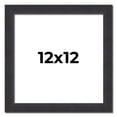 thumbnail image 1 of 12x12 Frame Black Real Wood Picture Frame Width 1.25 Inches | Interior Frame Depth 0.5 Inches |, 1 of 8