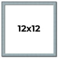 thumbnail image 1 of 12x12 Frame Rustic Sky Blue Solid Wood Picture Frame | 0.75 Inch Moulding Width |Includes UV, 1 of 8