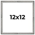 thumbnail image 1 of 12x12 Frame Silver Picture Frame - Modern Photo Frame Includes UV Acrylic Shatter Guard Front, Acid, 1 of 8
