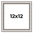 thumbnail image 1 of 12x12 Frame Silver Real Wood Picture Frame Width 1.25 Inches | Interior Frame Depth 0.5 Inches |, 1 of 8